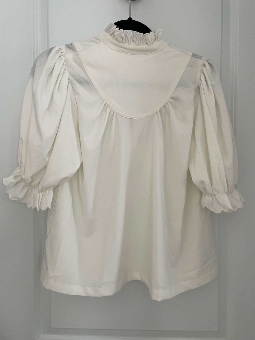 Tuckernuck Pomander Place White Selena Blouse Size Small.    24 - Picture 8 of 10